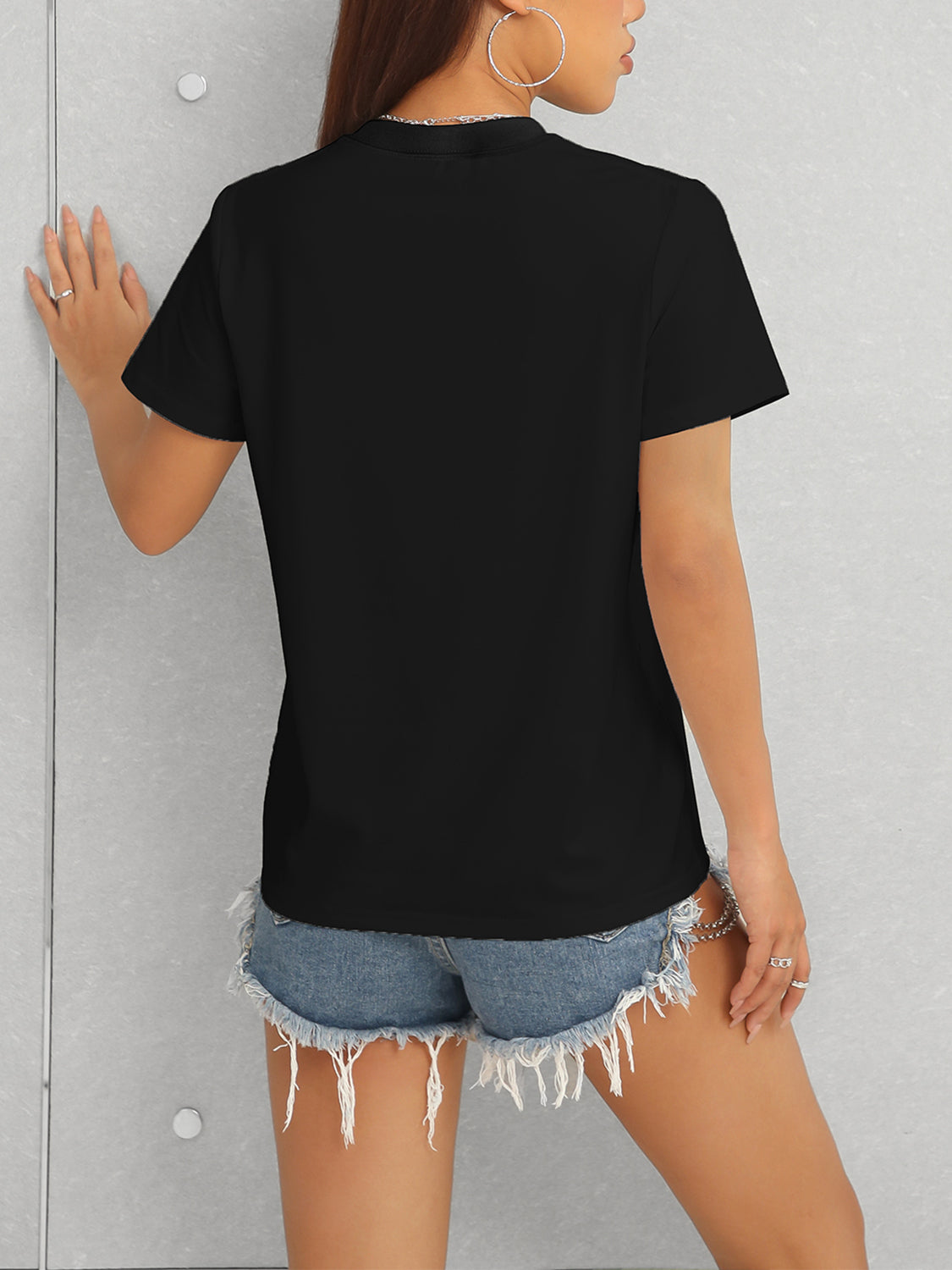 Cross Graphic Round Neck T-Shirt